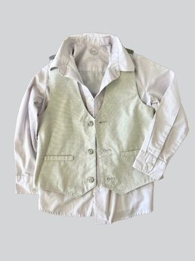Wonder Nation Button-Down Shirt & Vest
